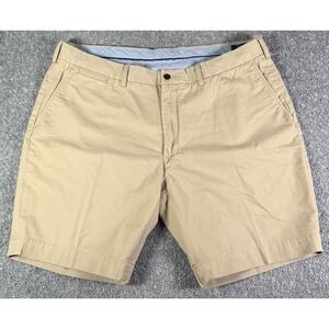 Polo Ralph Lauren Stretch Classic Fit Khaki Flat Front Shorts Mens 40 Inseam 9"